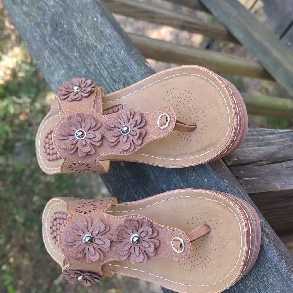 Herance Summer Massage Flip Flop Sandles Size 7